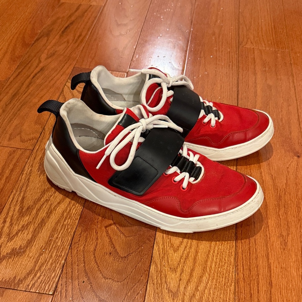 Dior Red and Black Men's Sneakers